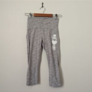 Lululemon x SoulCycle ice grey space dye high waisted Train Times 17" leggings